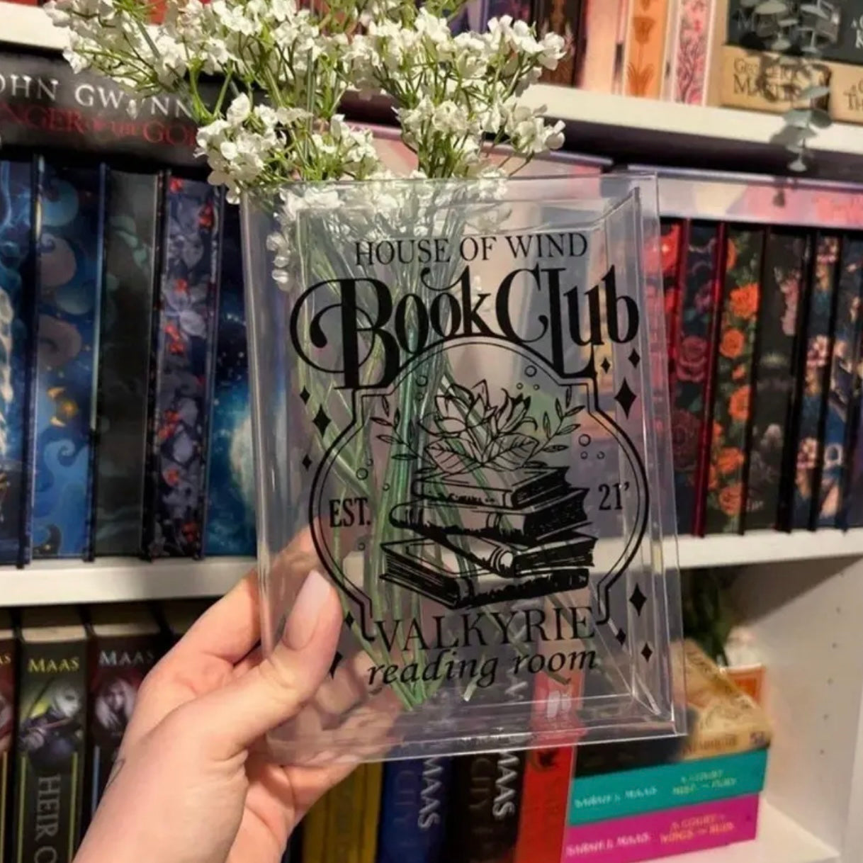 SJM House Of Wind Acrylic Book Vase