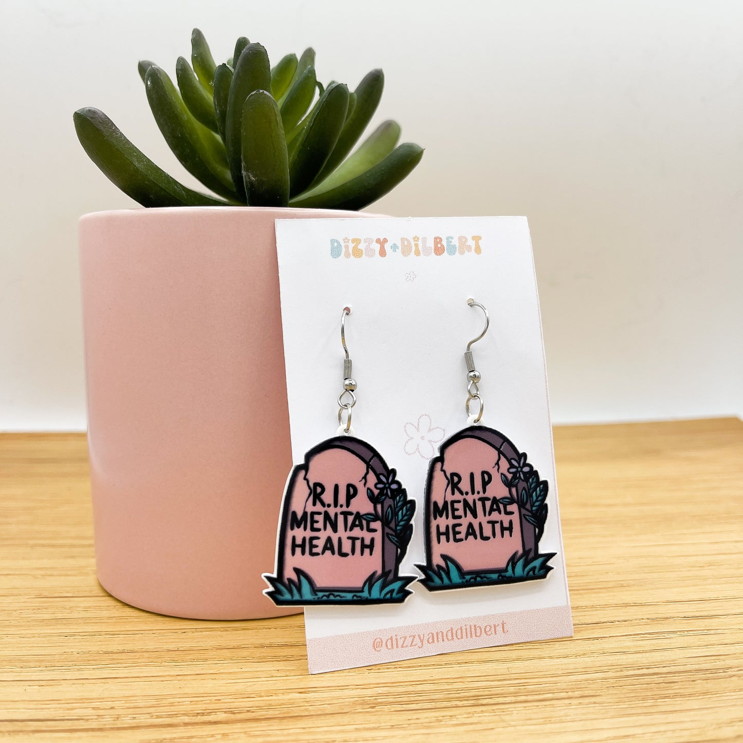 RIP Mental Health Earrings