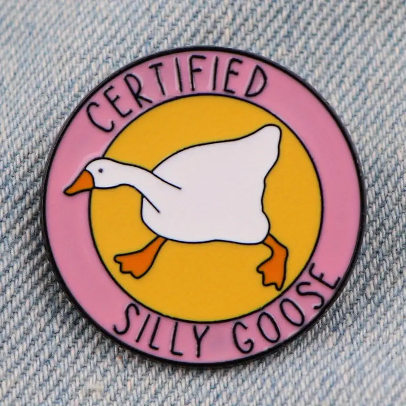 Certified Silly Goose Enamel Pin