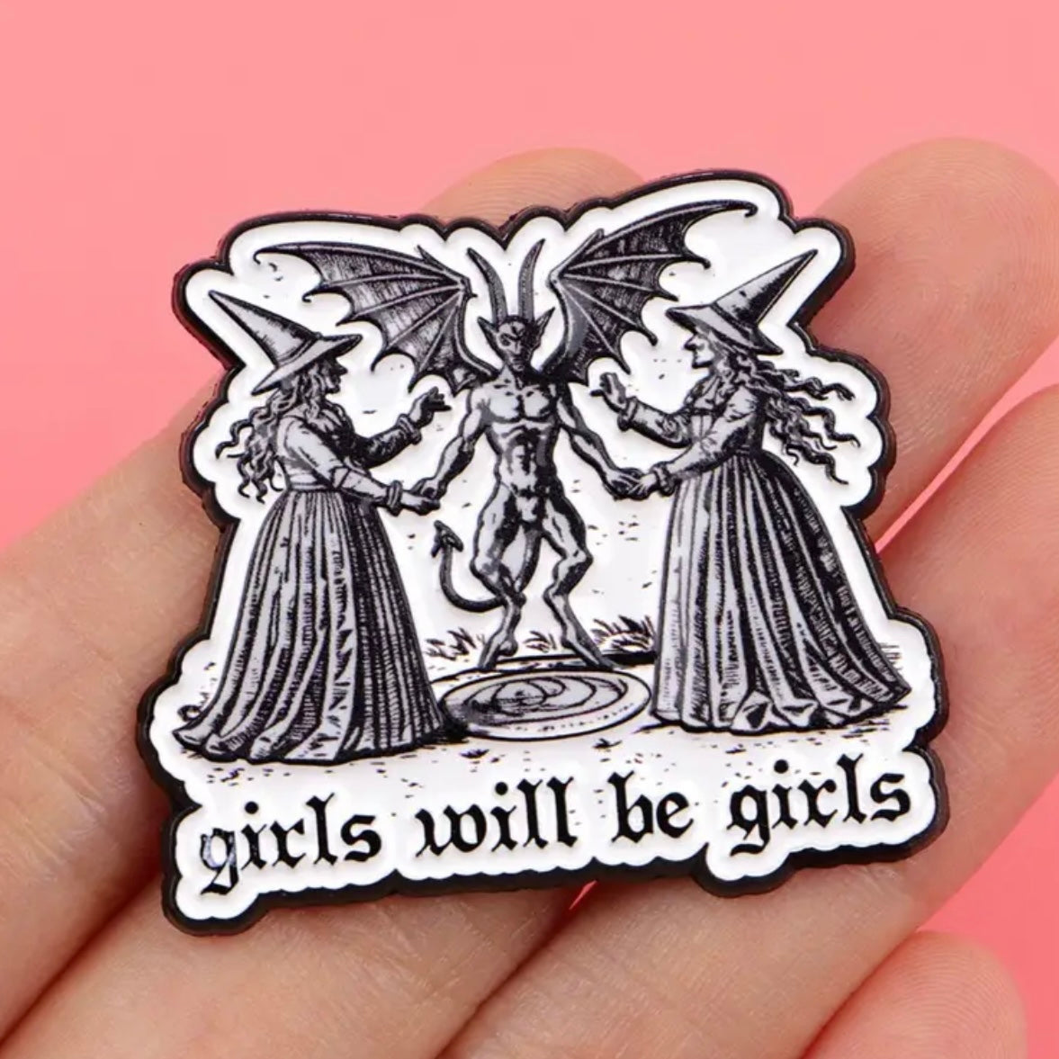 Girls Will Be Girls Enamel Pin