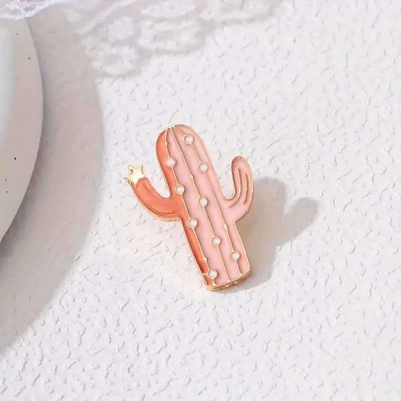 Pink Cactus Enamel Pin
