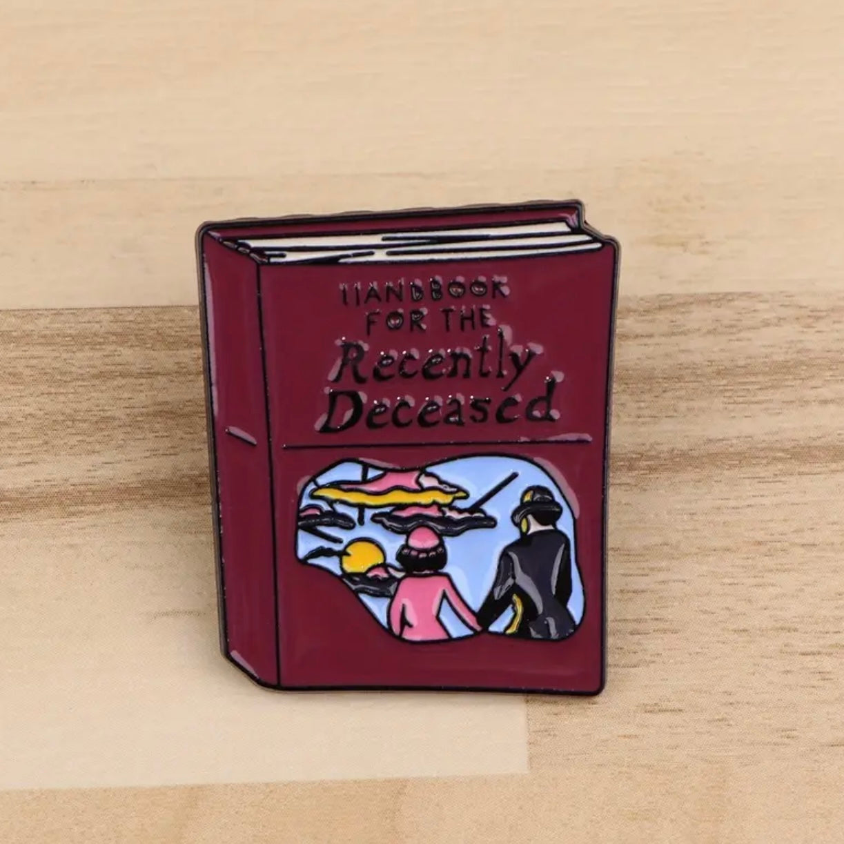 Handbook for the Recently Deceased Enamel Pin