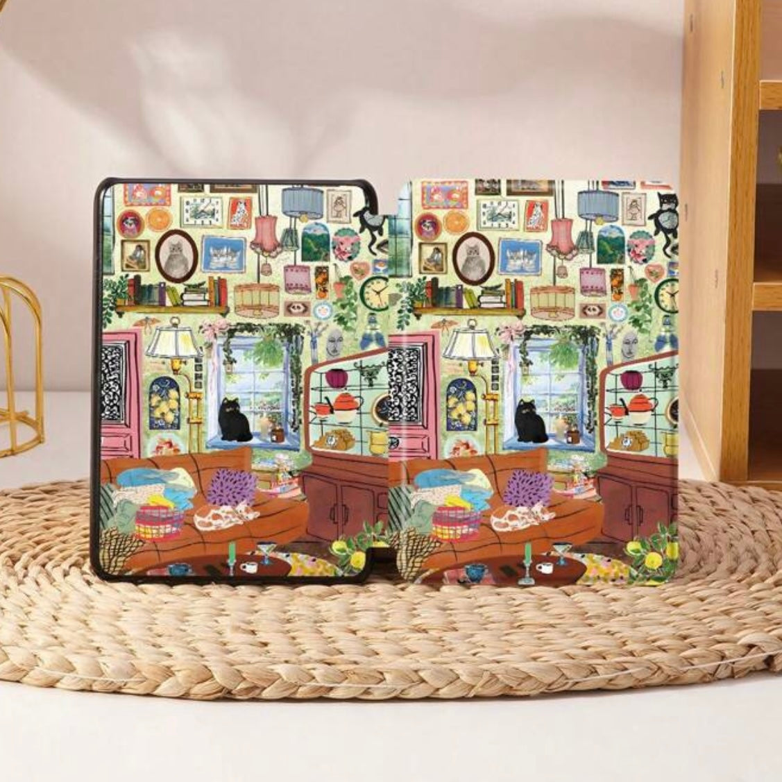 Cosy Cats Kindle Flip Case