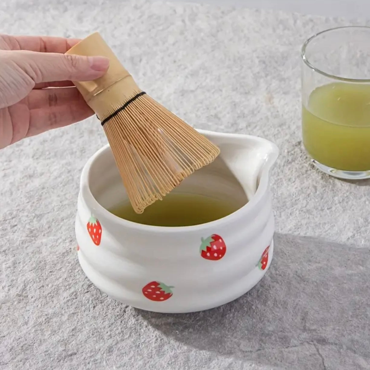 Strawberry 4pc Matcha Set