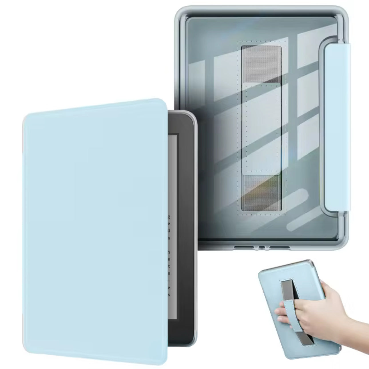 Sky Blue Kindle Flip Case