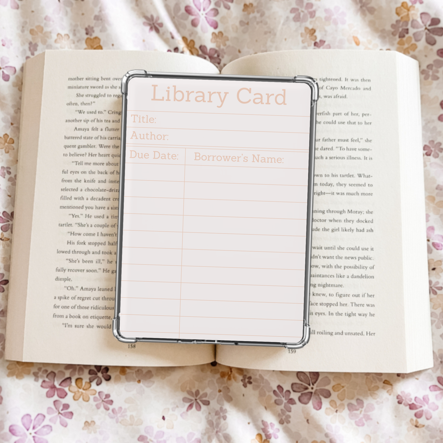 Library Card Kindle Insert