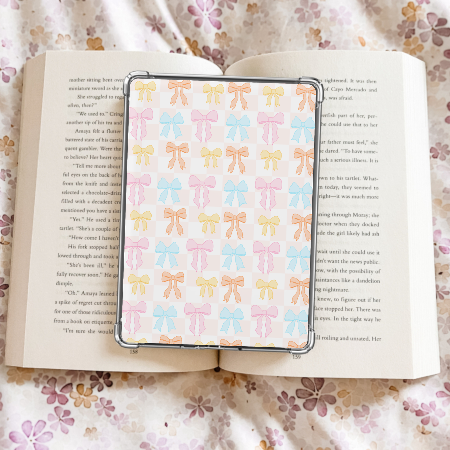 Pastel Bows Kindle Insert