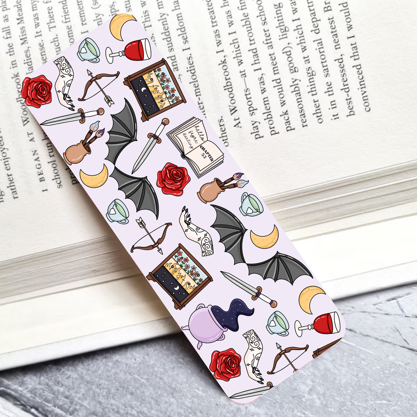 SJM Court of Smut & Wingspan Laminated Bookmark