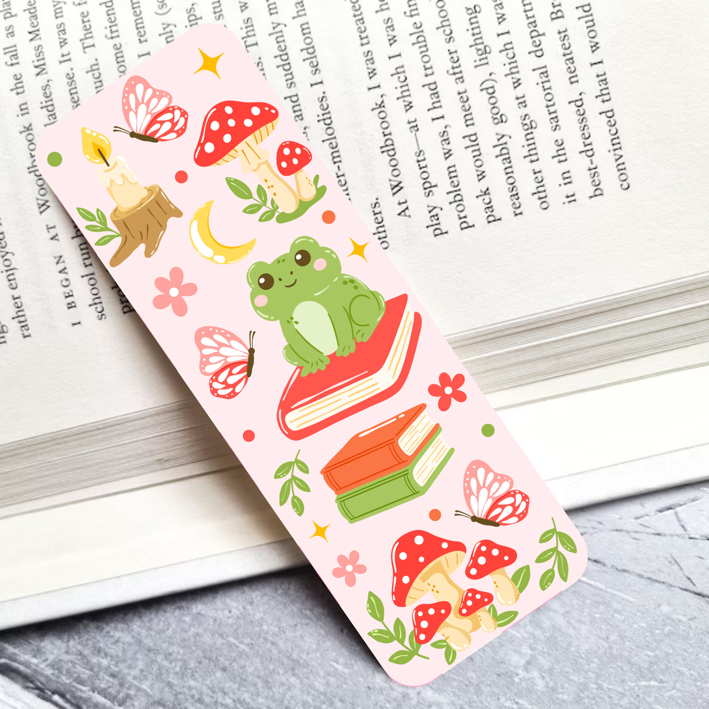 Forest Froggy Laminated Bookmark