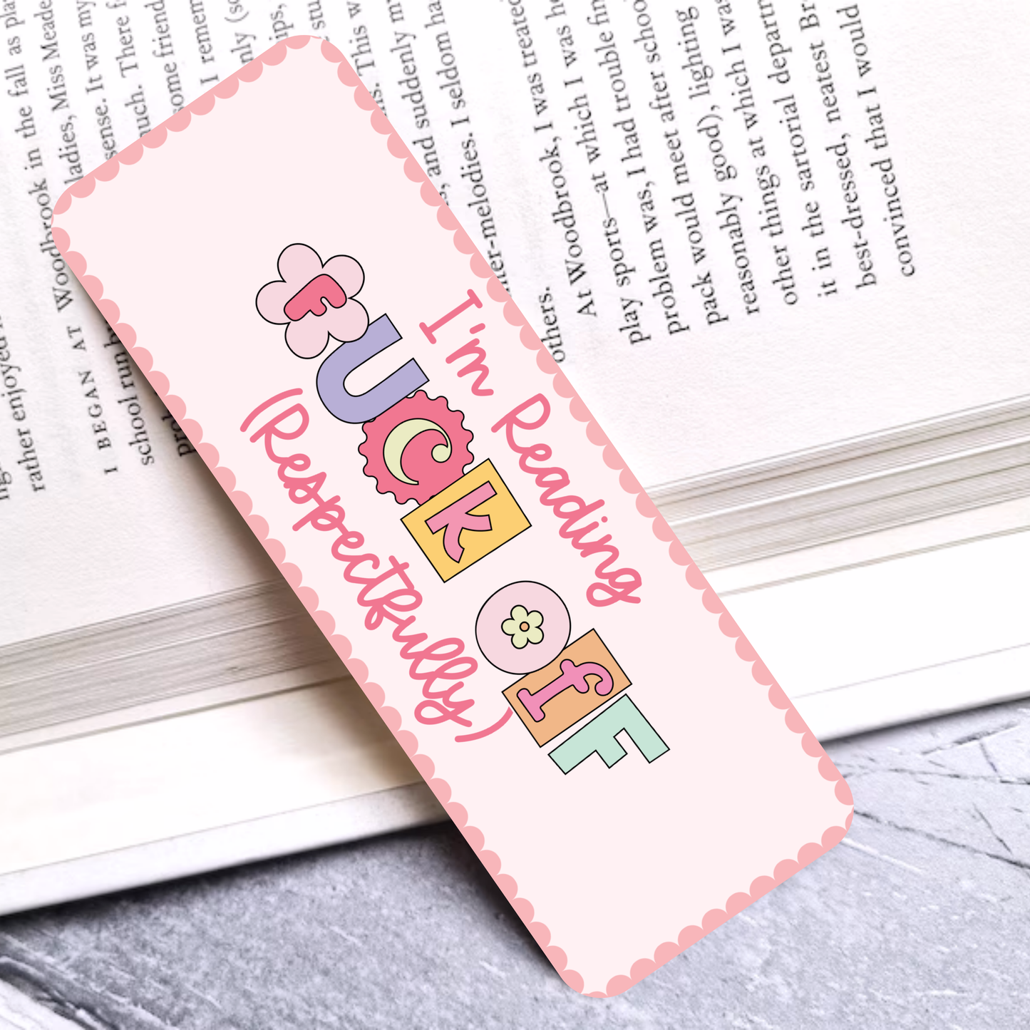 F*ck Off I'm Reading Laminated Bookmark