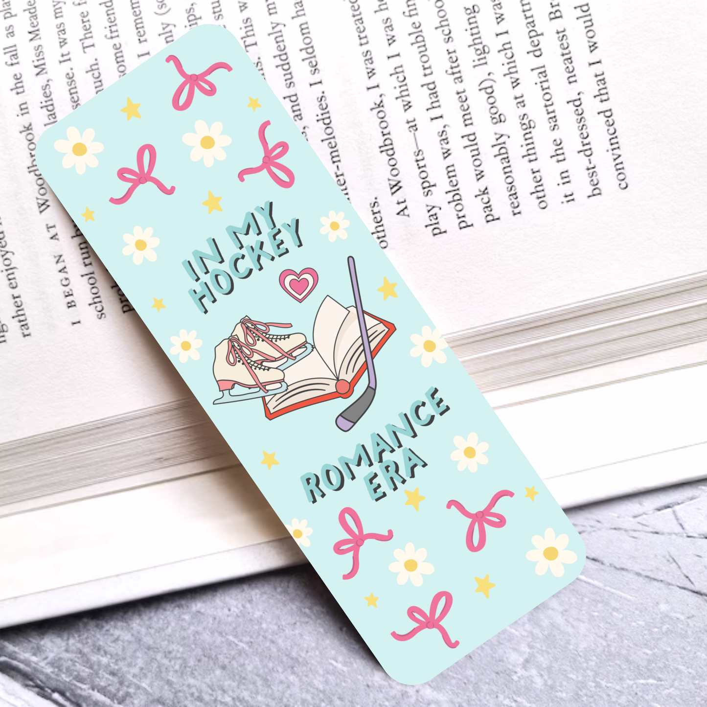 Hockey Romance Era Laminated Bookmark