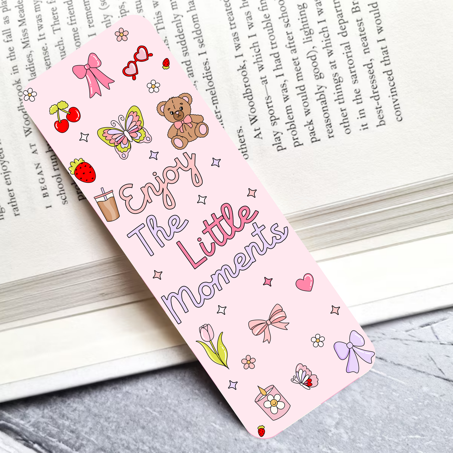 Enjoy The Little Moments Laminated Bookmark