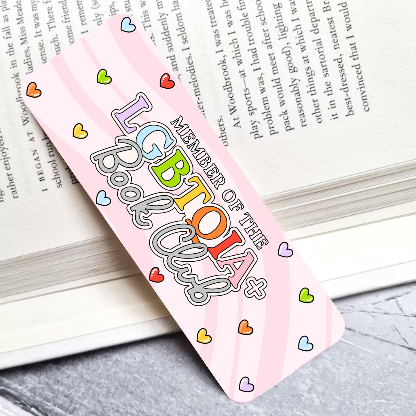 LGBTQIA+ Book Club Laminated Bookmark