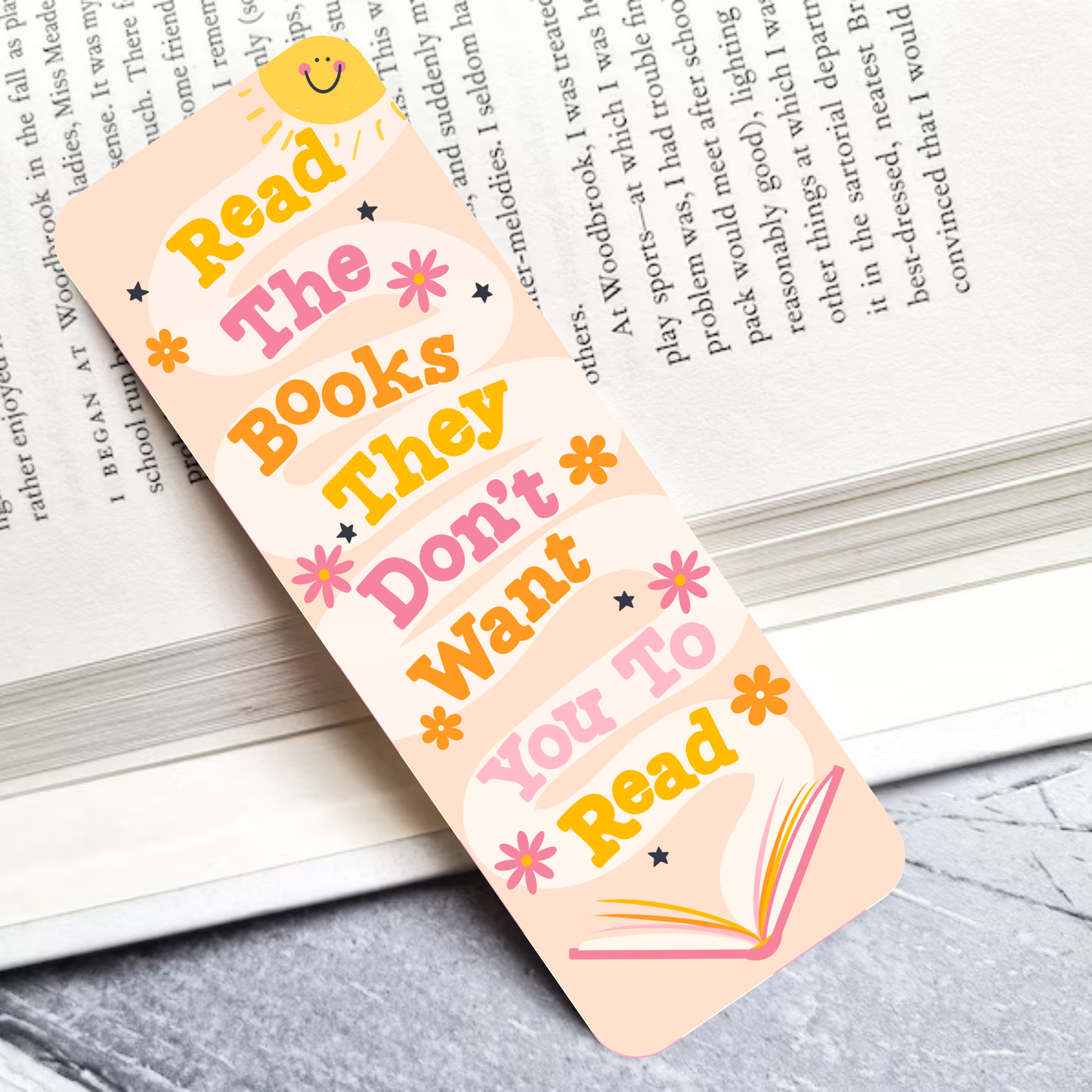 Read the Books Laminated Bookmark