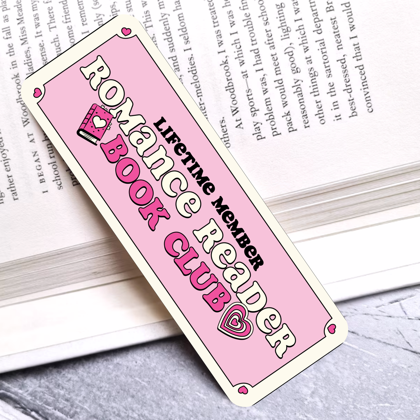 Romance Reader Book Club Laminated Bookmark