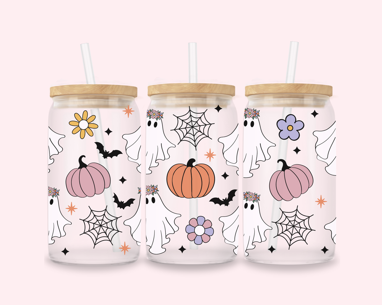 Ghosts & Webs Glass Cup