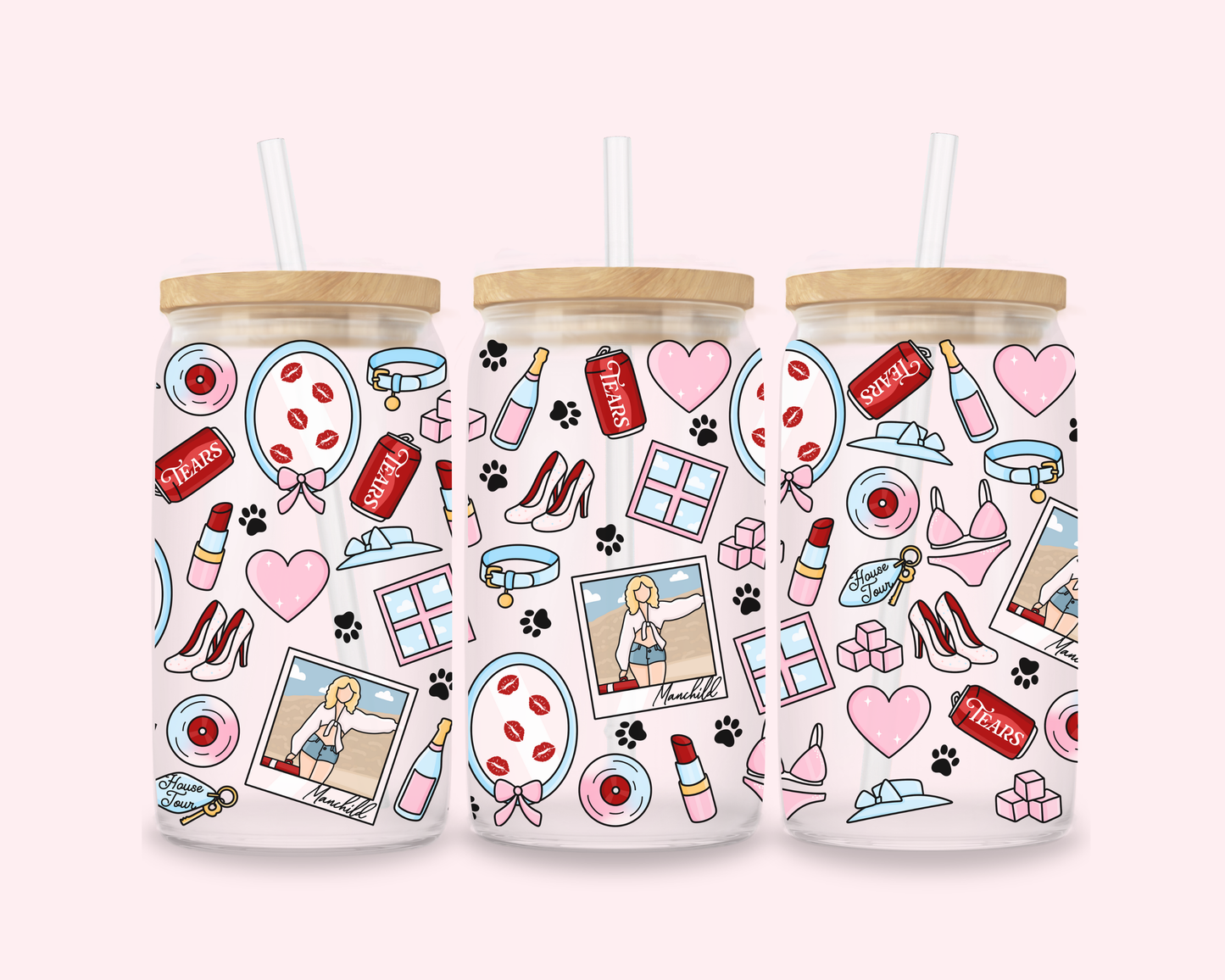 SC Polaroid Glass Cup