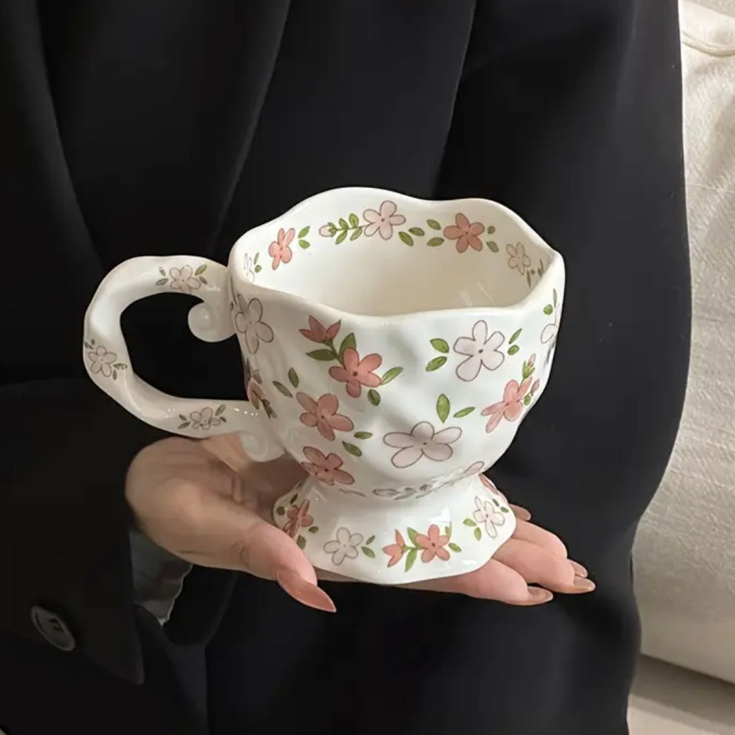 Vintage Florals Ceramic Mug