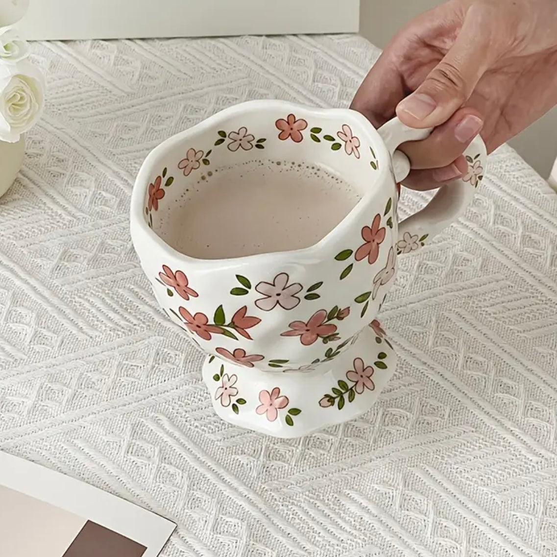 Vintage Florals Ceramic Mug