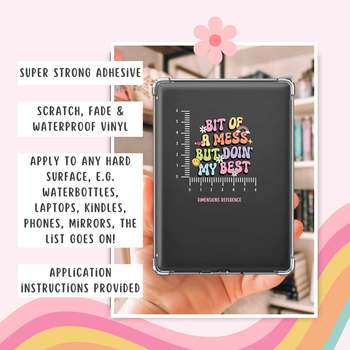 Bit Of A Mess Permanent Decal