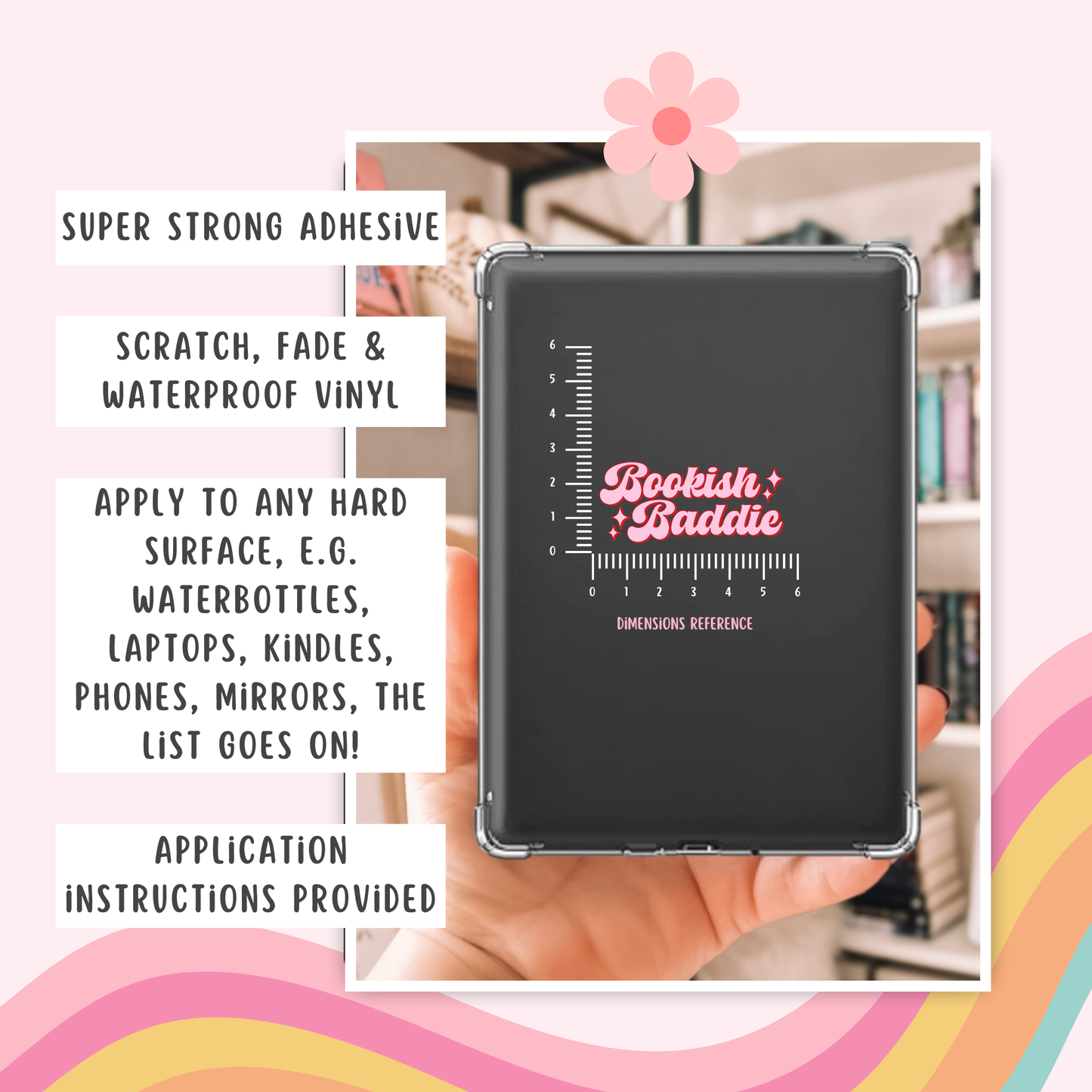 Bookish Baddie Permanent Decal