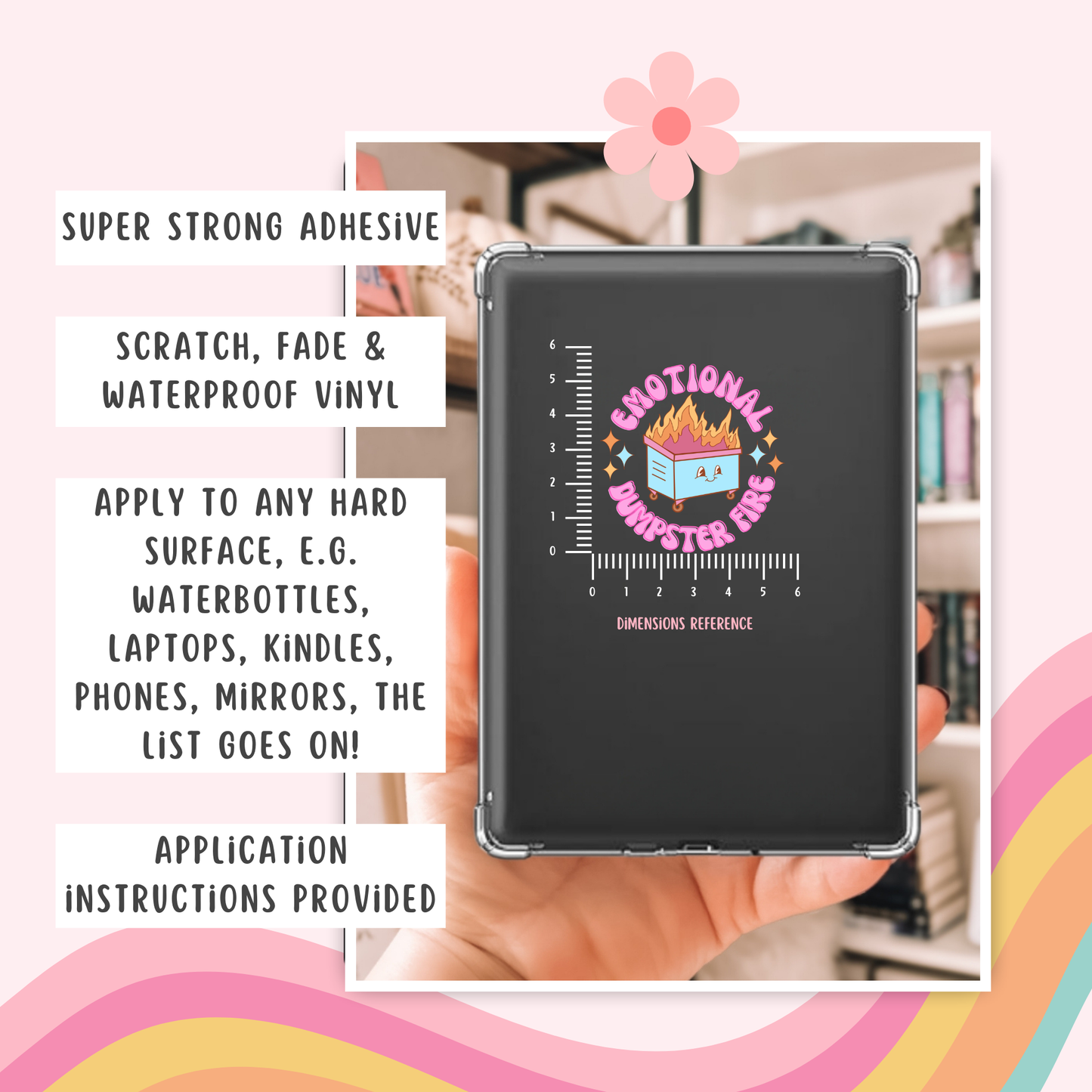 Emotional Dumpster Fire Permanent Decal