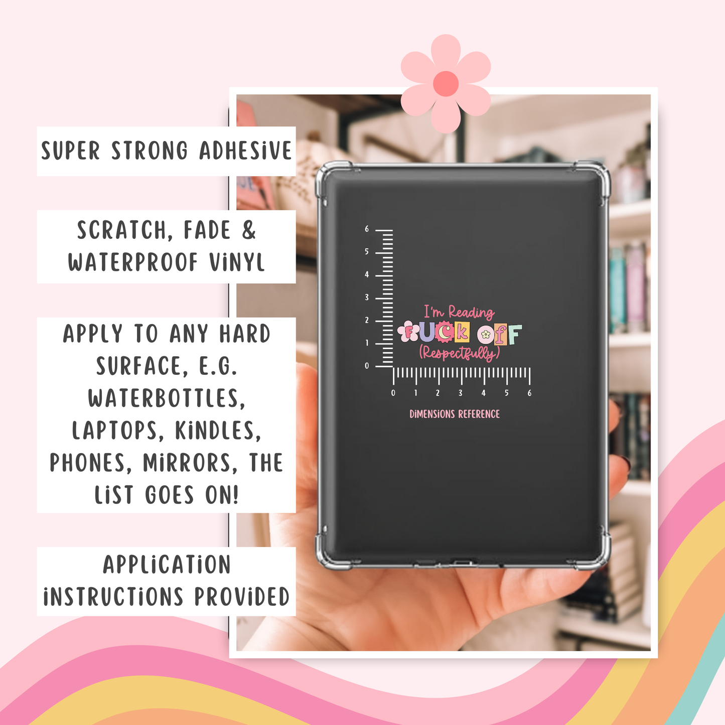 F*ck Off I'm Reading Permanent Decal