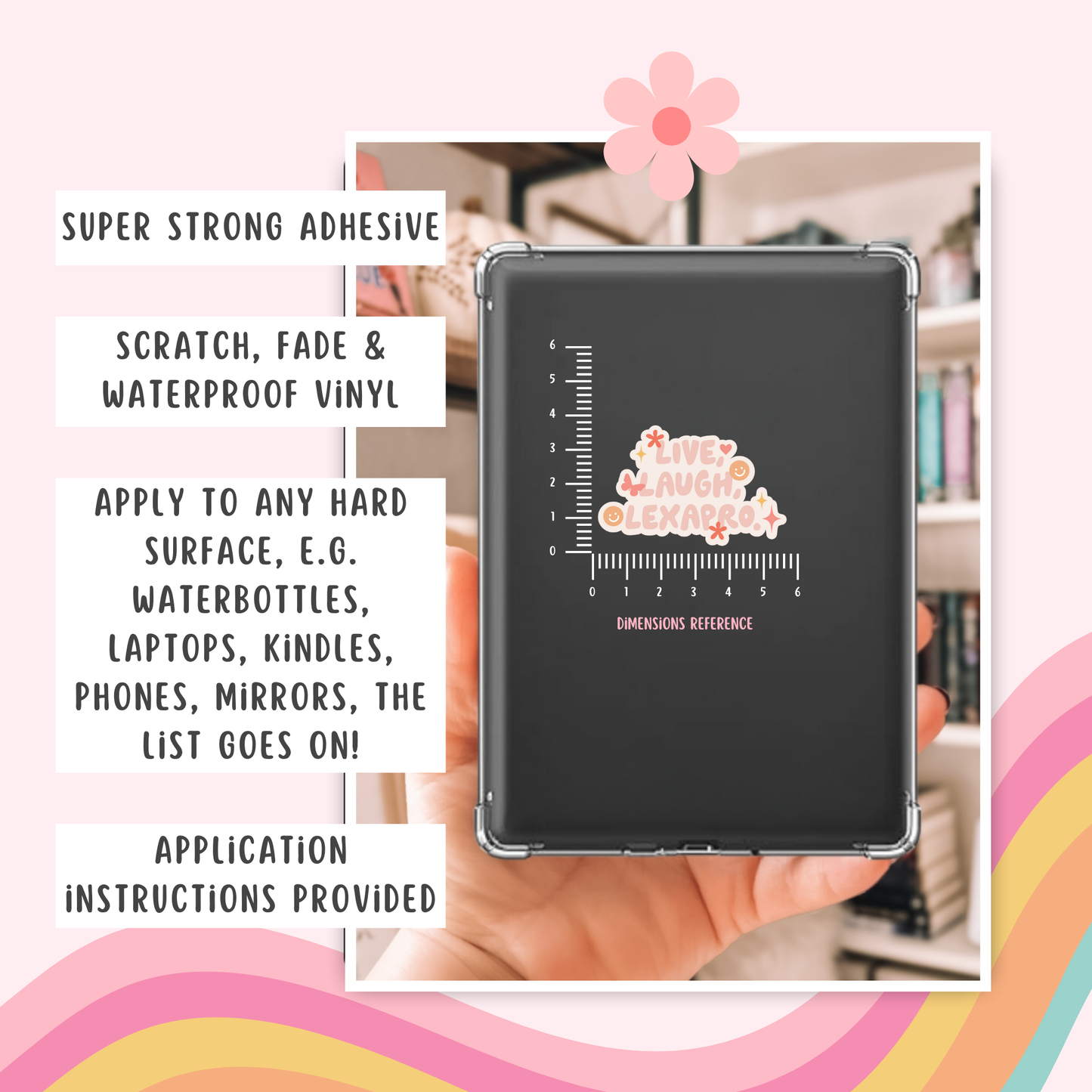 Live Laugh Lexapro Permanent Decal