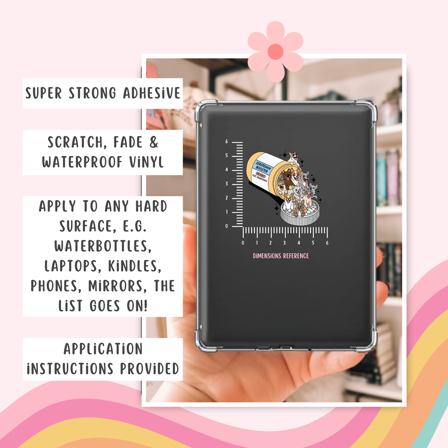 Serotonin Booster Dogs Permanent Decal