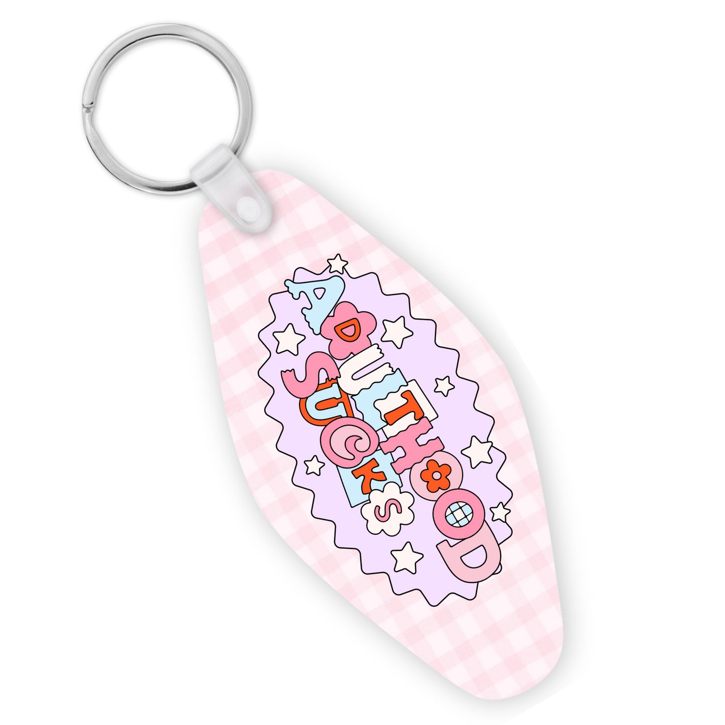 Adulthood Sucks Motel Keychain