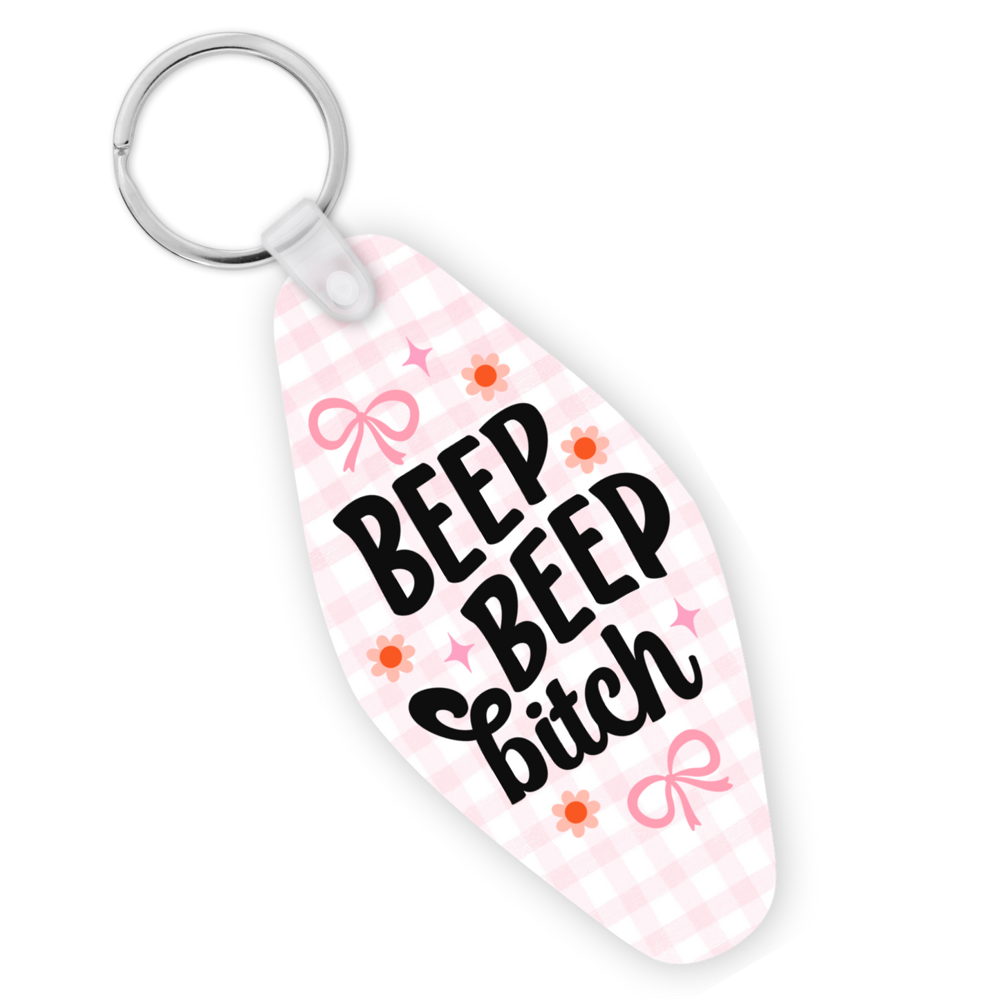 Beep Beep Bitch Motel Keychain