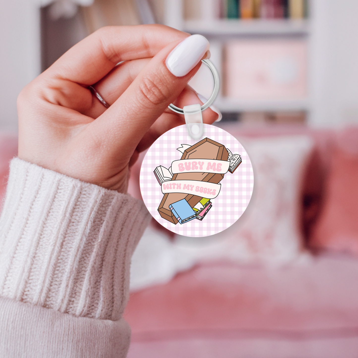Bury Me With My Books Keychain