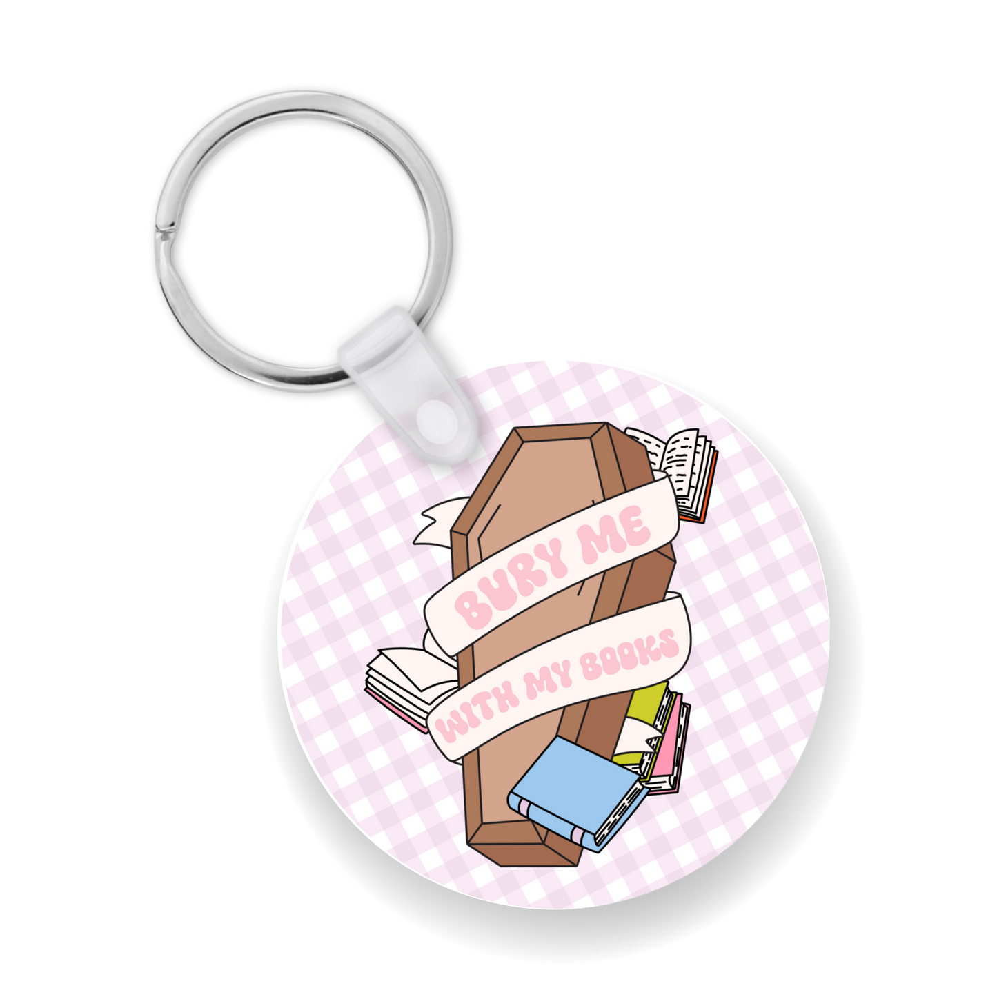 Bury Me With My Books Keychain