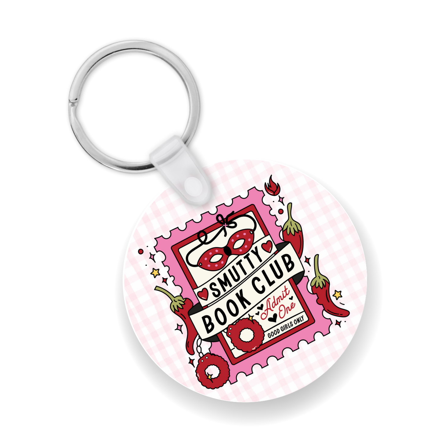 Smutty Book Club Keychain