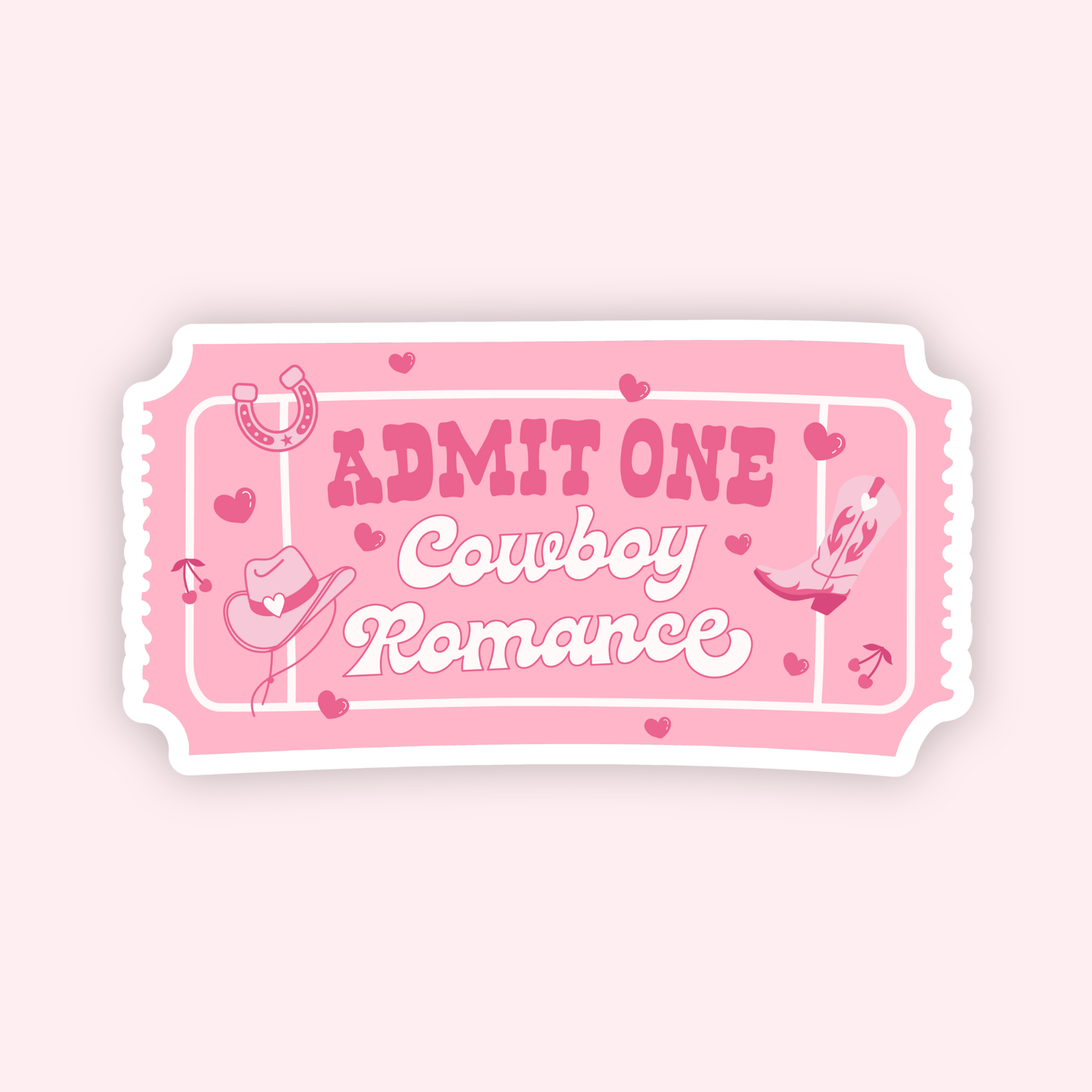 Cowboy Romance Book Club Sticker