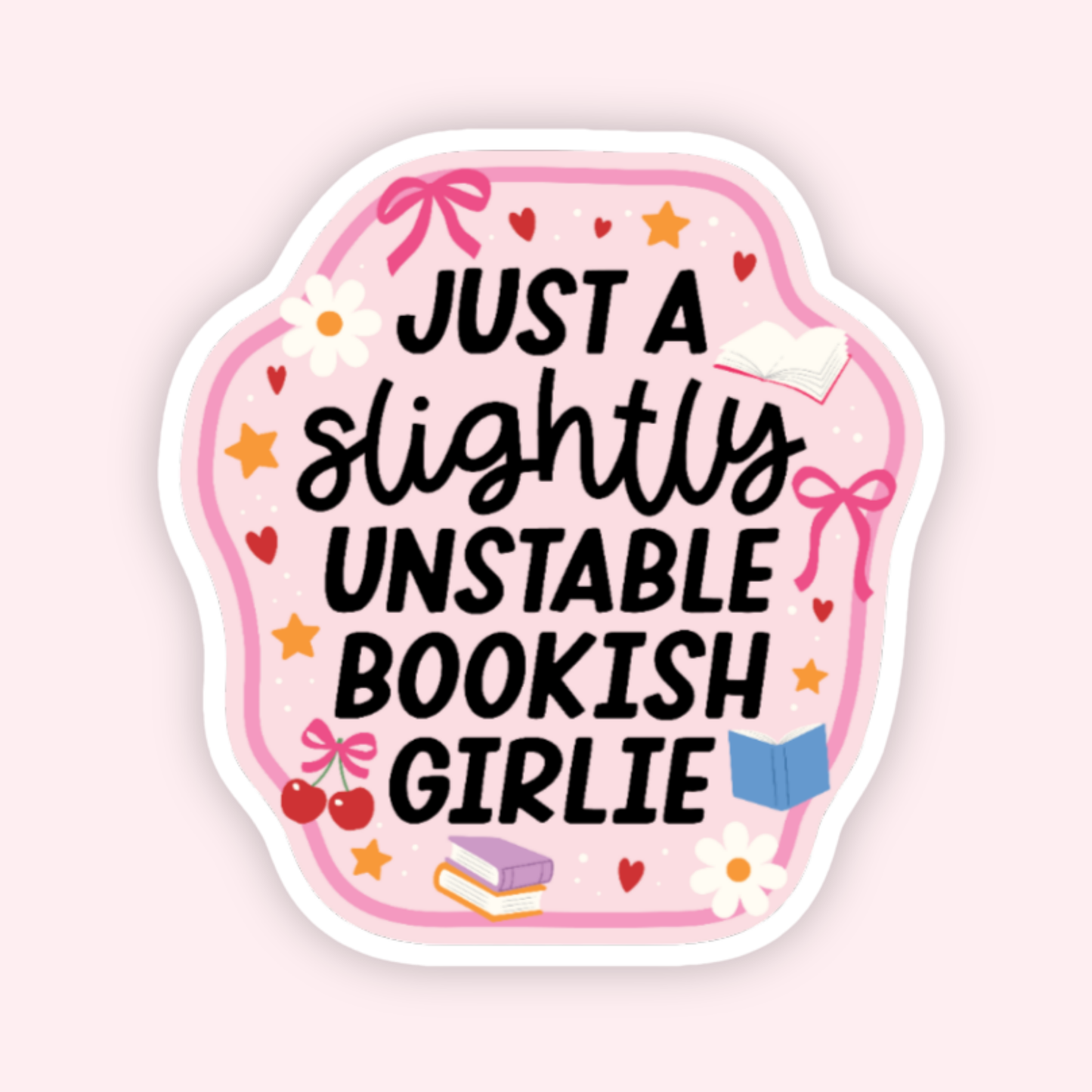 Crying Over My Book Boyfriend Sticker
