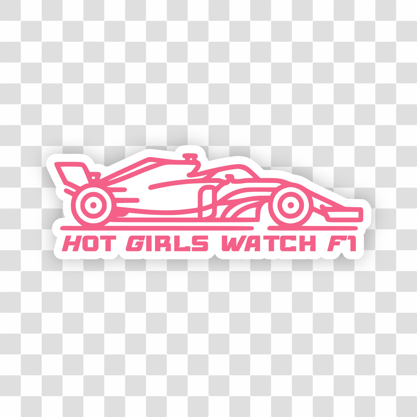 Hot Girls Watch F1 Sticker