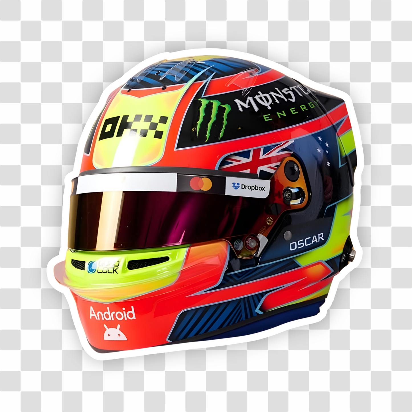 Piastri Helmet Sticker