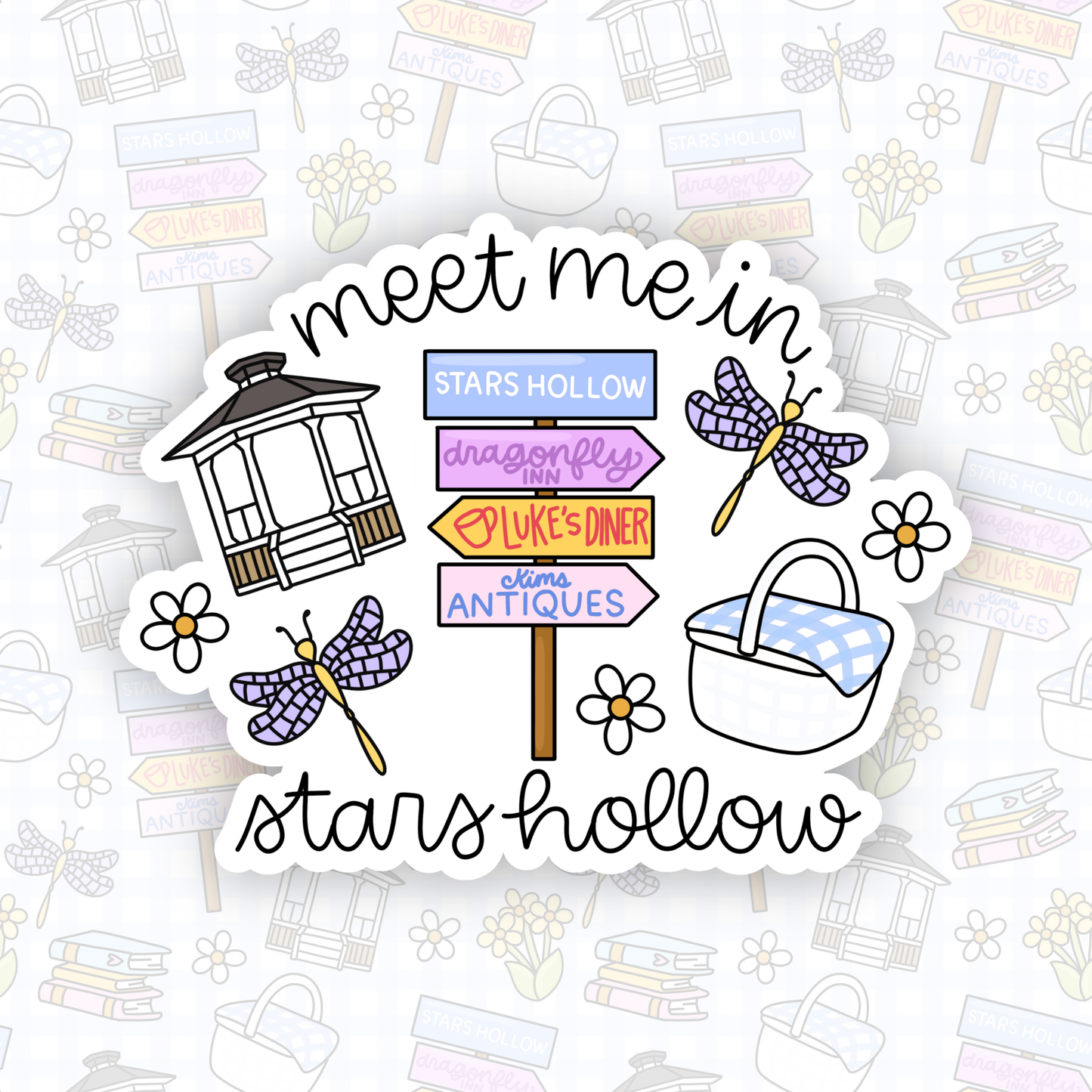 GG Meet Me In Stars Hollow Sticker