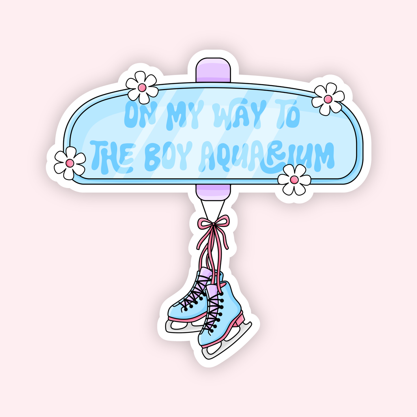 OMW To The Boy Aquariam Sticker