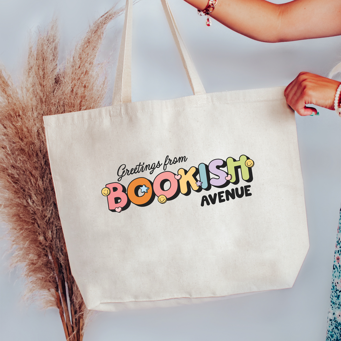 Bookish Avenue Canvas Tote Bag