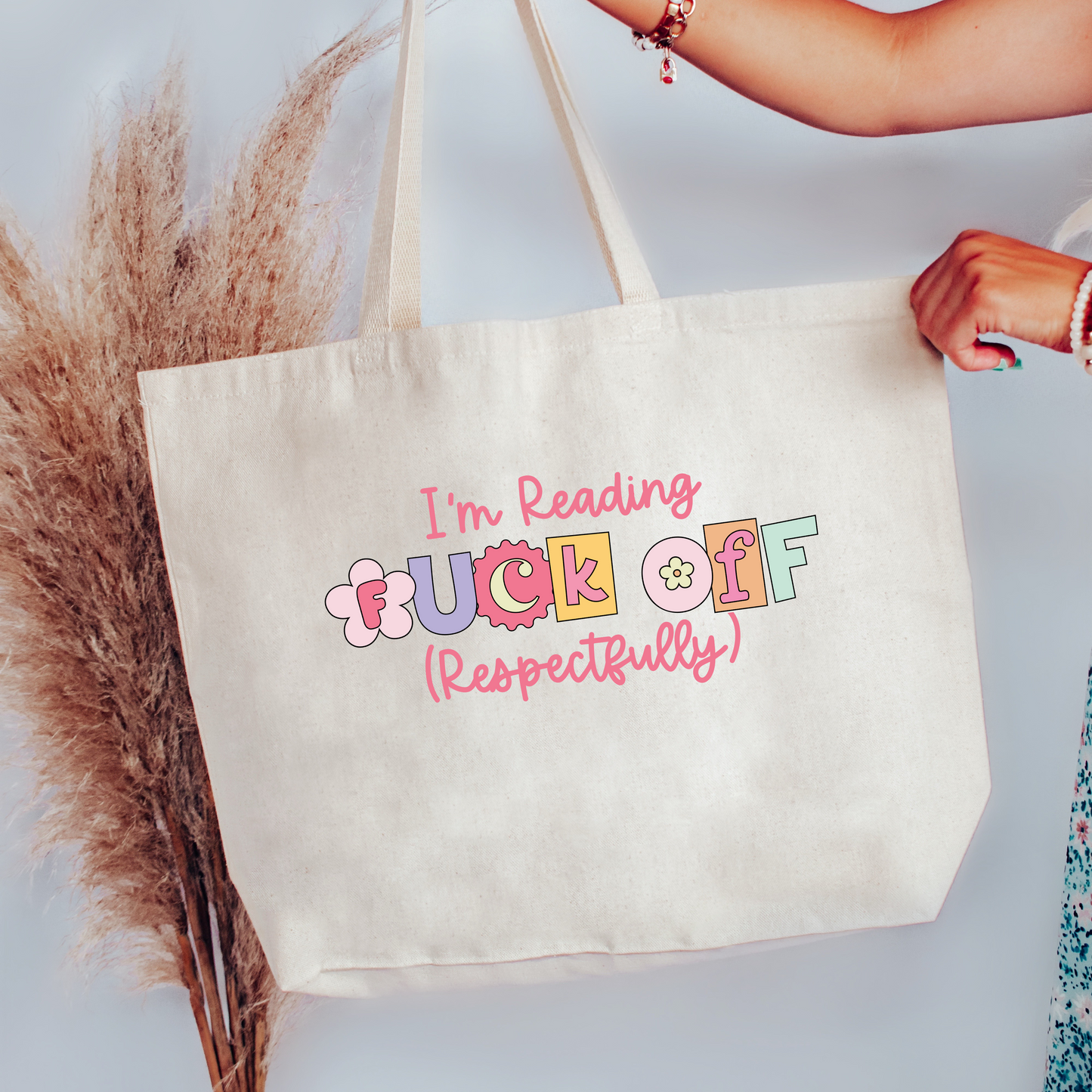 F*ck Off I'm Reading Canvas Tote Bag