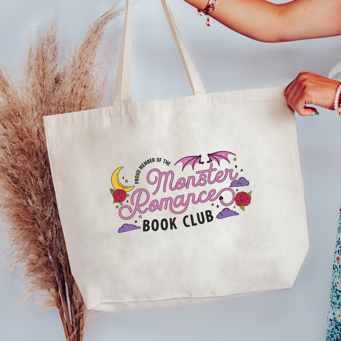 Monster Romance Book Club Canvas Tote Bag