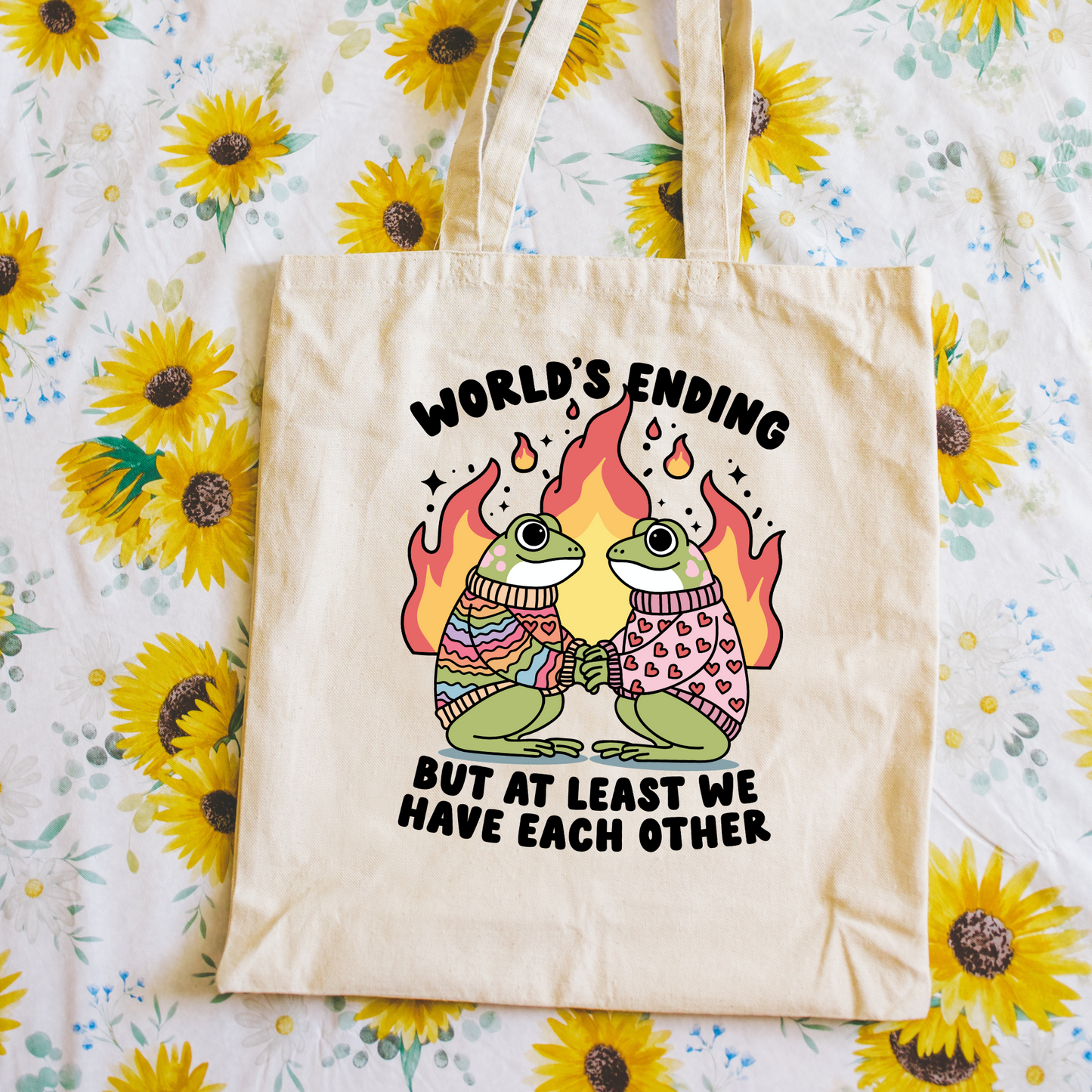 World's Ending Canvas Tote Bag