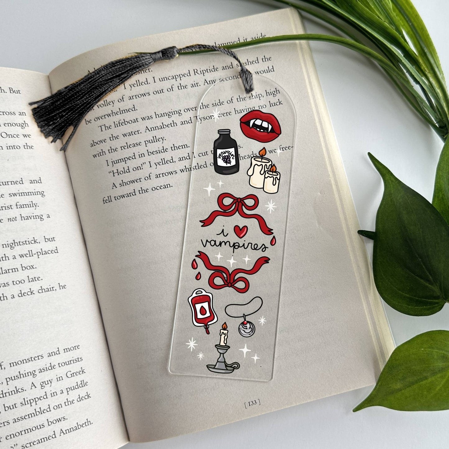 TVD I Love Vampires Acrylic Bookmark