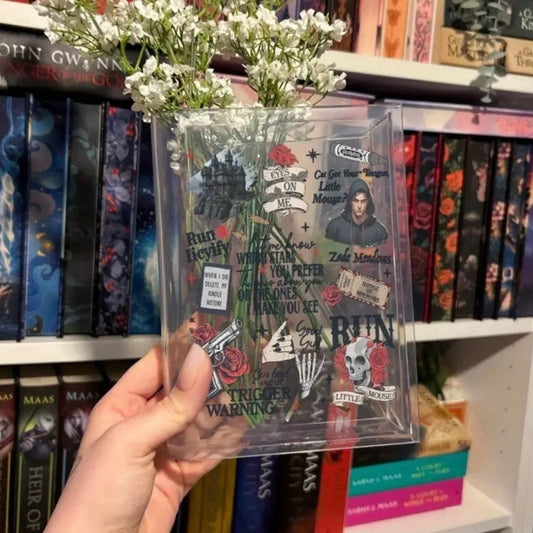 HA Cat & Mouse Acrylic Book Vase
