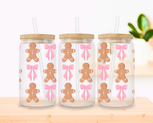 Gingerbread Glass Cup