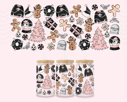 Emo But Festive Glass Cup