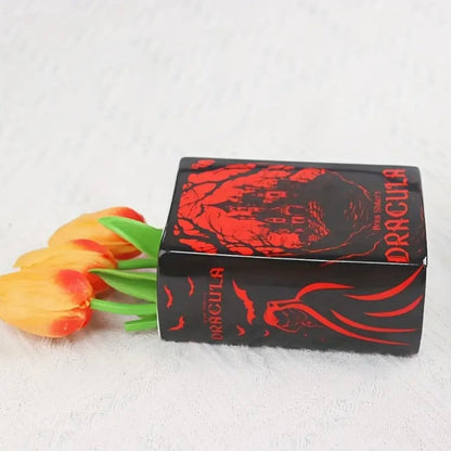 Dracula Ceramic Book Vase