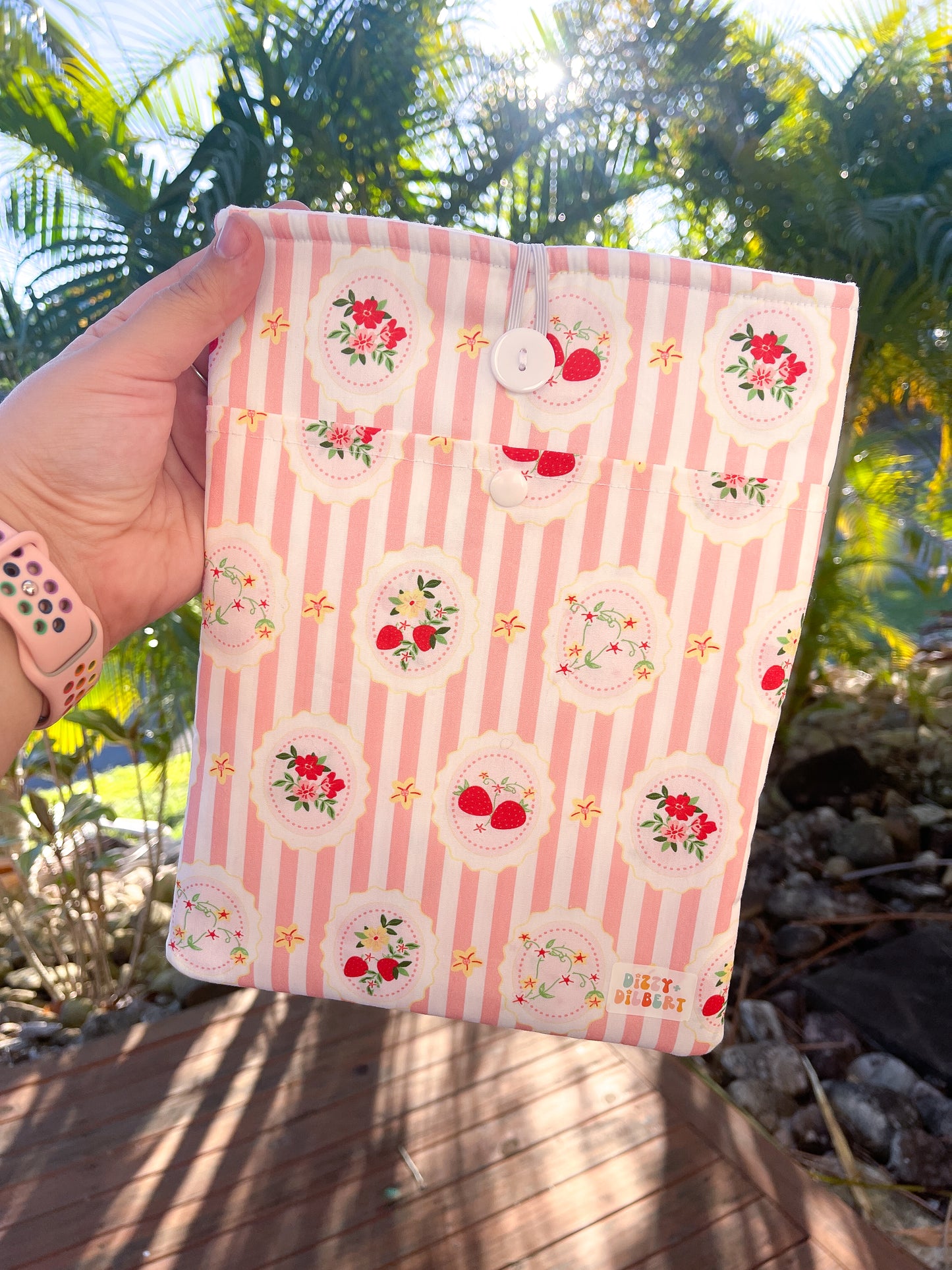 Strawberries & Cream Book Sleeve